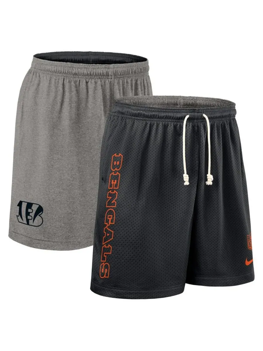 Nike Мужские черные двусторонние спортивные шорты с символикой команды Cincinnati Bengals — изображение 1 из 4, черный