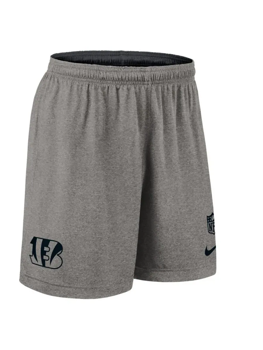 Nike Мужские черные двусторонние спортивные шорты с символикой команды Cincinnati Bengals — изображение 4 из 4, черный