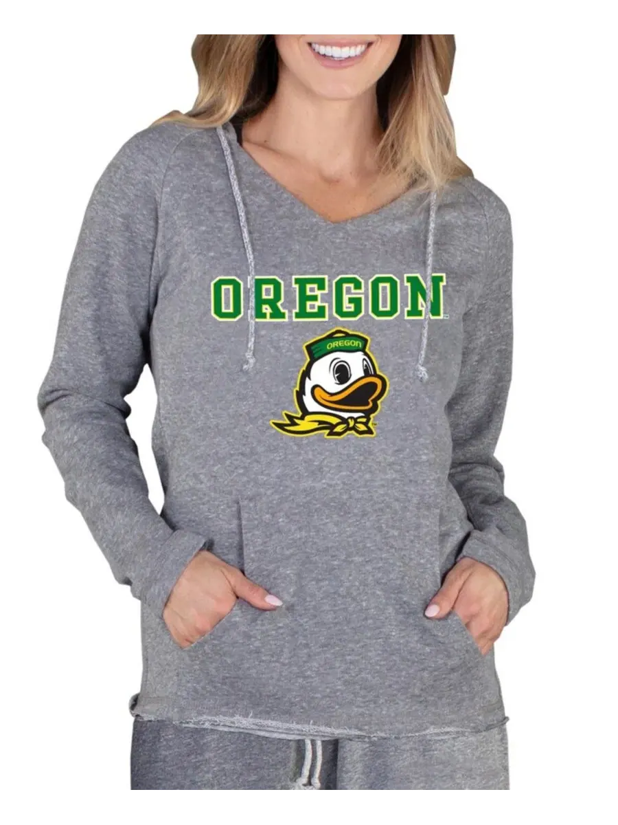 Худи с капюшоном и передним карманом Oregon Ducks Concepts Sport — изображение 1 из 1, серый