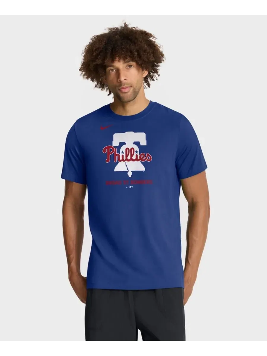 Футболка с принтом Tri-Blend Logo Nike — изображение 1 из 3, королевский
