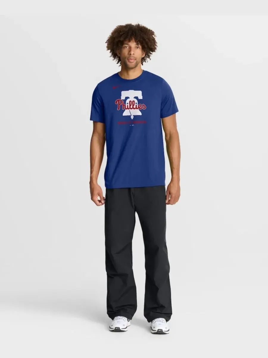 Футболка с принтом Tri-Blend Logo Nike — изображение 3 из 3, королевский