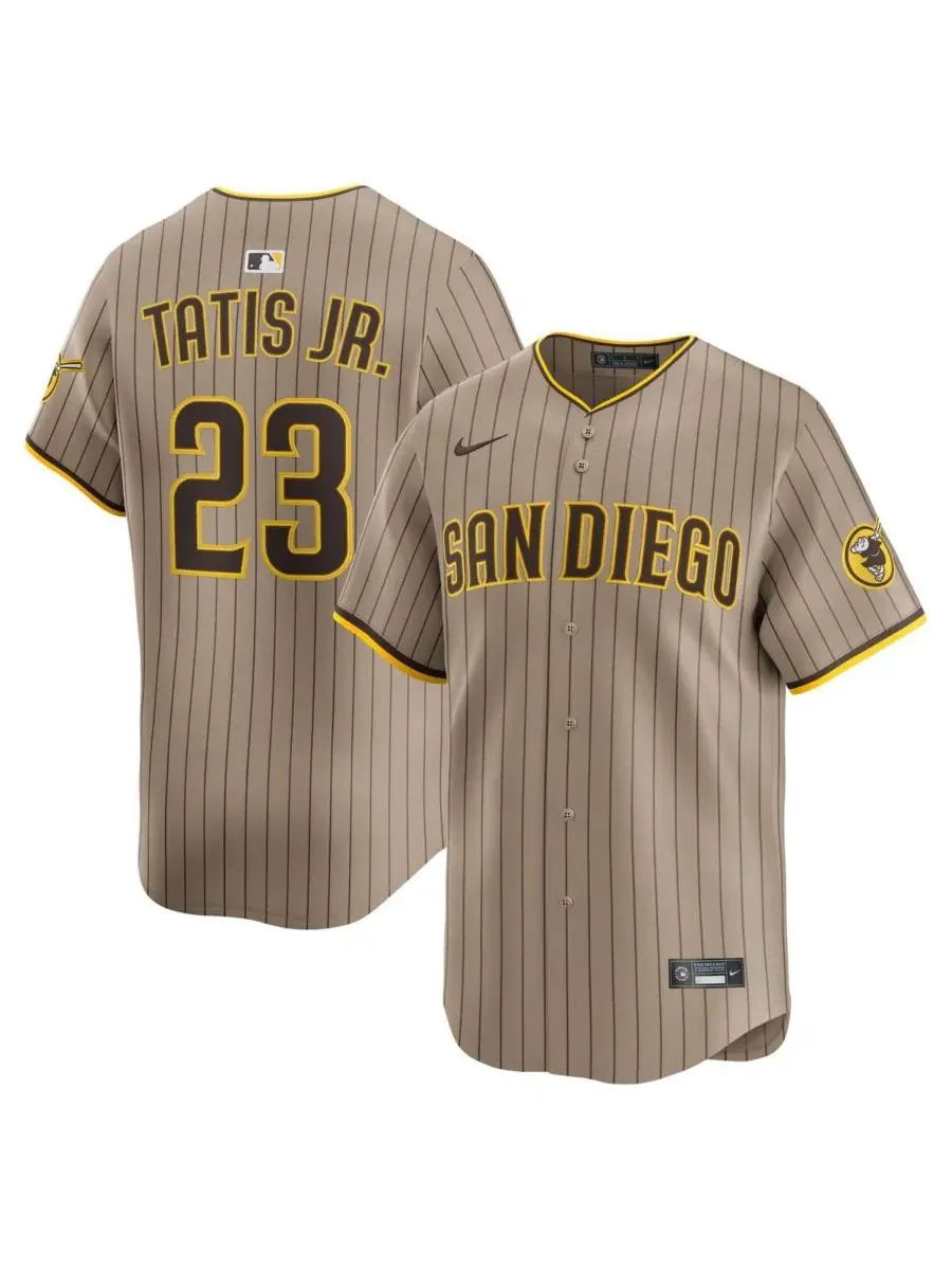 Мужская футболка Fernando Tatis Jr. Khaki San Diego Padres Alternate Limited Player Jersey Nike — изображение 1 из 3, хаки