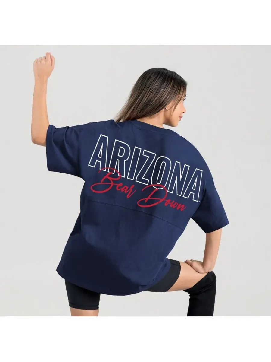 Gameday Couture Женская футболка оверсайз Arizona Wildcats темно-синего цвета с надписью Back at Ya — изображение 2 из 5