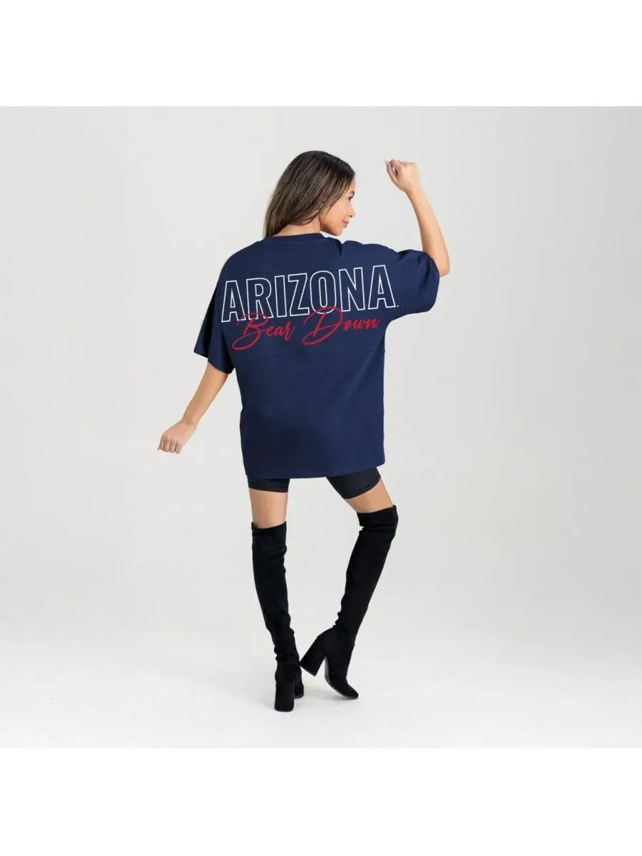 Gameday Couture Женская футболка оверсайз Arizona Wildcats темно-синего цвета с надписью Back at Ya — изображение 4 из 5