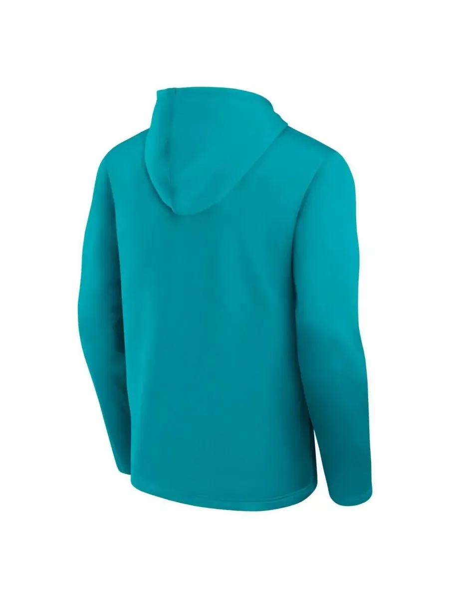 Мужская толстовка с капюшоном Aqua Miami Dolphins Head Start Logo Athletic — изображение 3 из 3, голубой