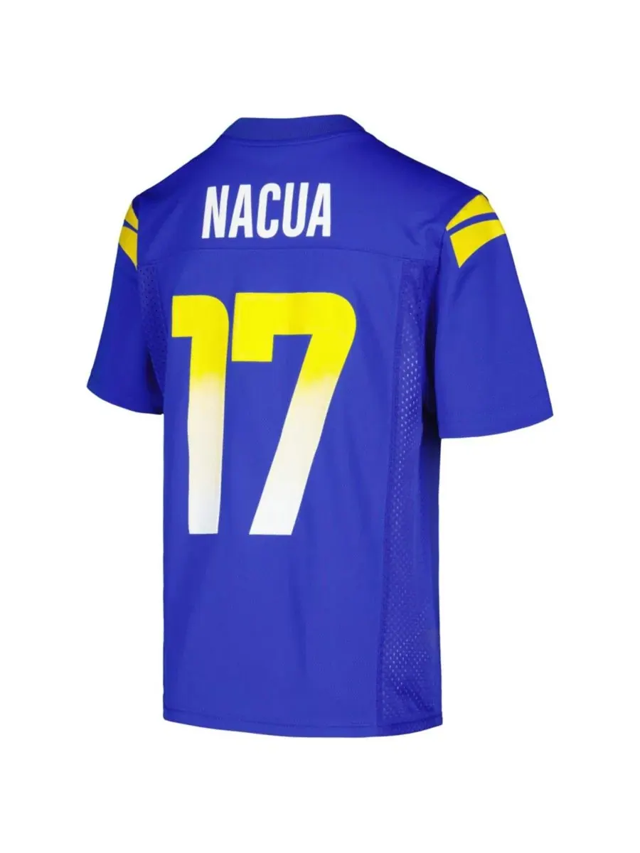 Детская футболка с длинным рукавом Puka Nacua Los Angeles Rams Outerstuff — изображение 2 из 3, королевский