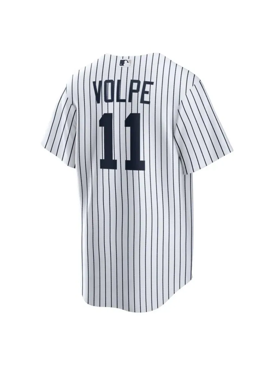 Мужская реплика джерси Anthony Volpe New York Yankees Home Nike — изображение 2 из 3, белый
