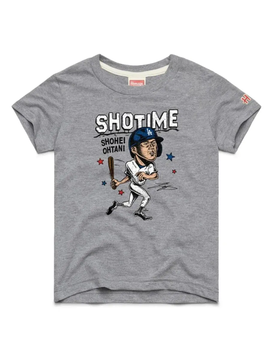 Футболка с принтом Shohei Ohtani Homage — серый