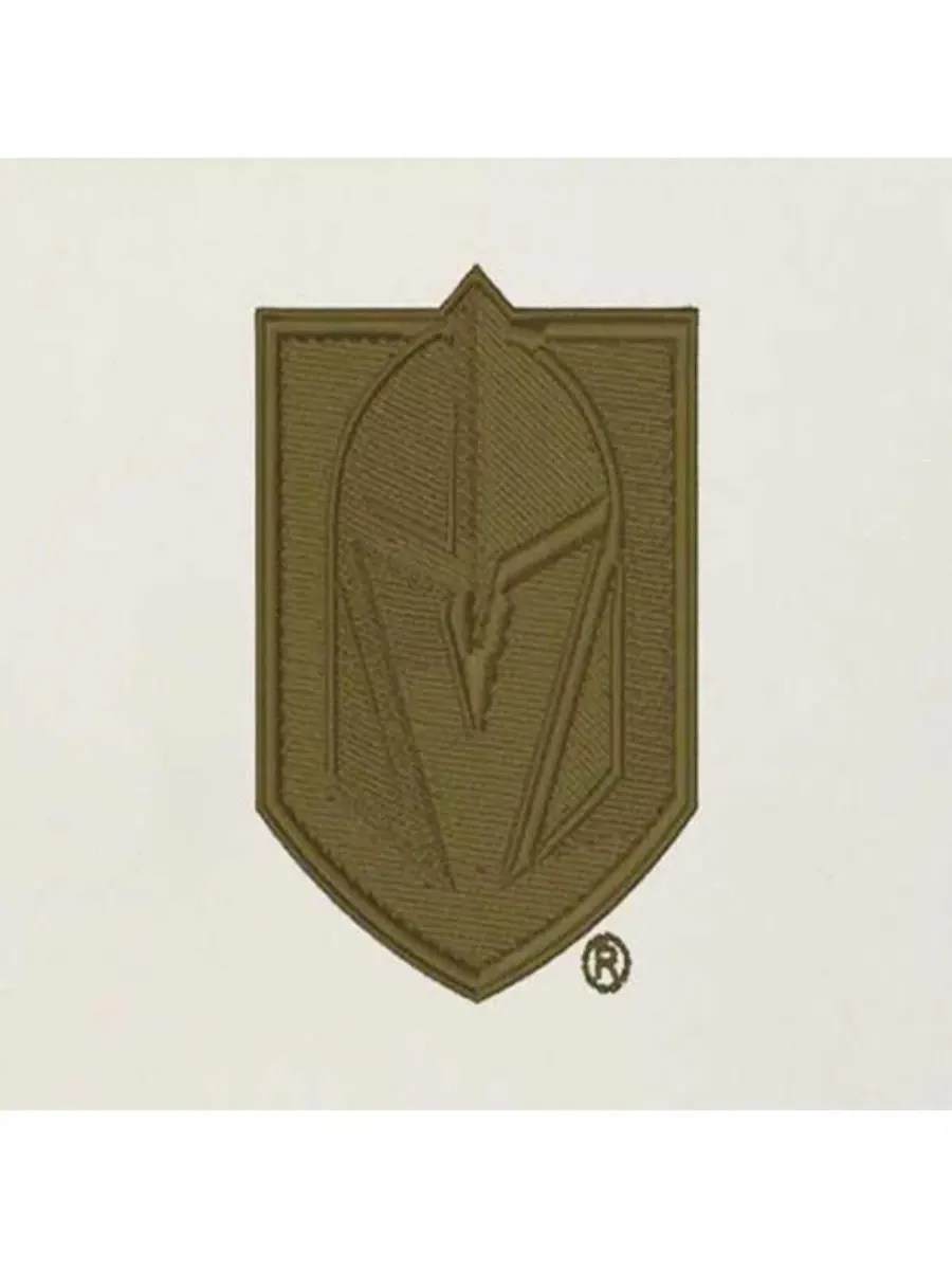 Футболка-худи с длинным рукавом с вышивкой Vegas Golden Knights Antigua — изображение 2 из 2, кремовый оливковый