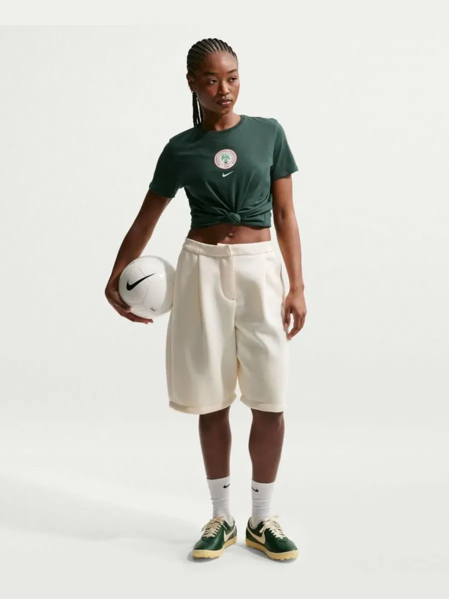 Футболка с принтом Nigeria National Team Crest Nike — изображение 1 из 5, зеленый