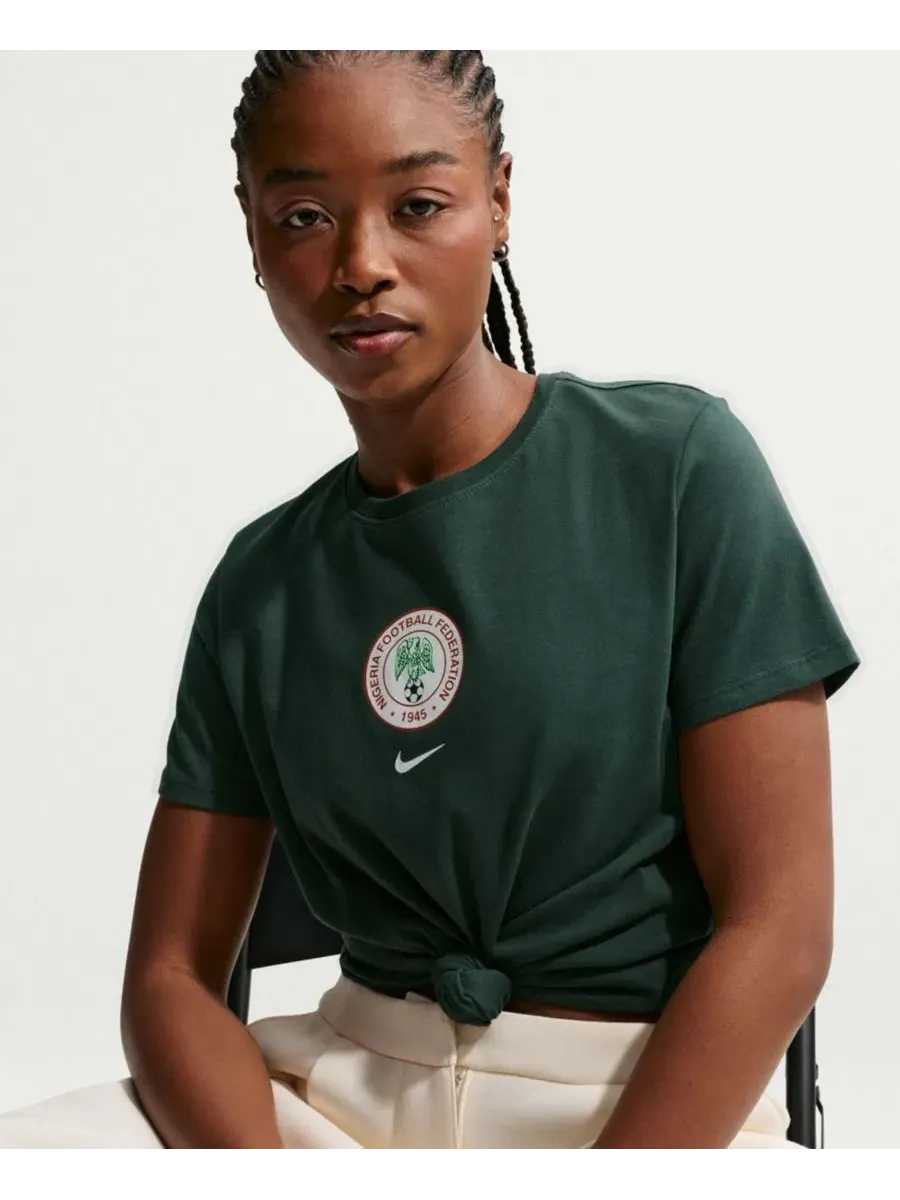 Футболка с принтом Nigeria National Team Crest Nike — изображение 3 из 5, зеленый