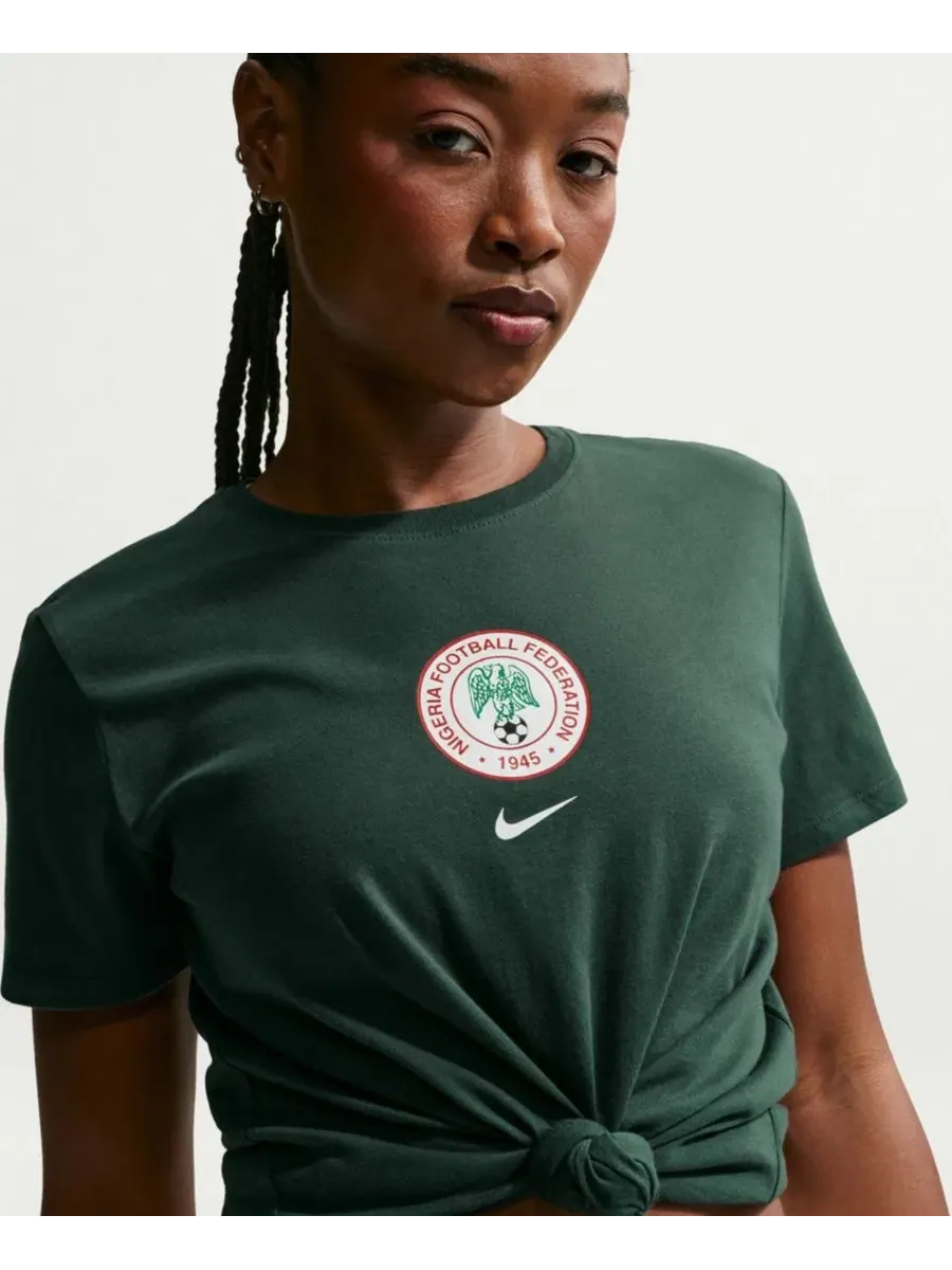 Футболка с принтом Nigeria National Team Crest Nike — изображение 4 из 5, зеленый
