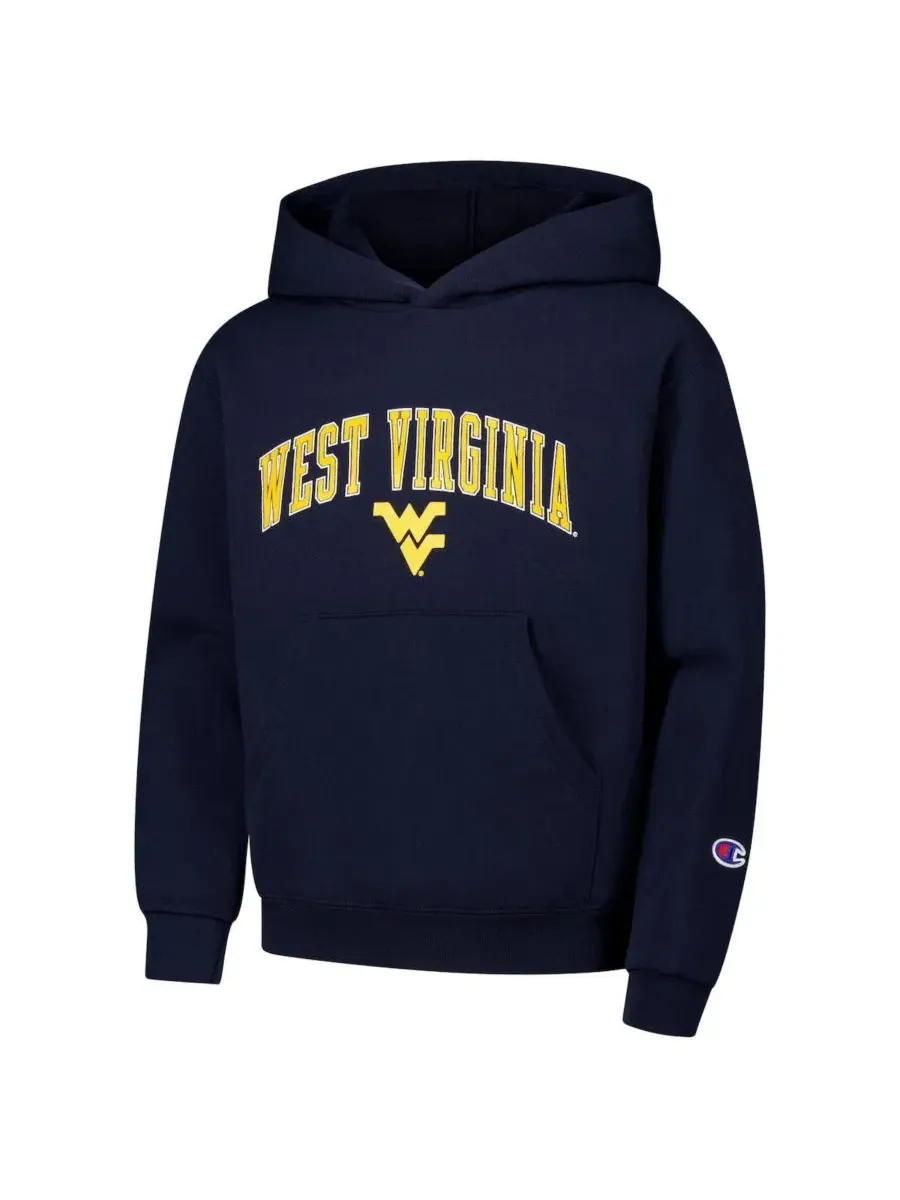 Худи с капюшоном West Virginia Mountaineers Campus Champion — изображение 2 из 3, темно-синий