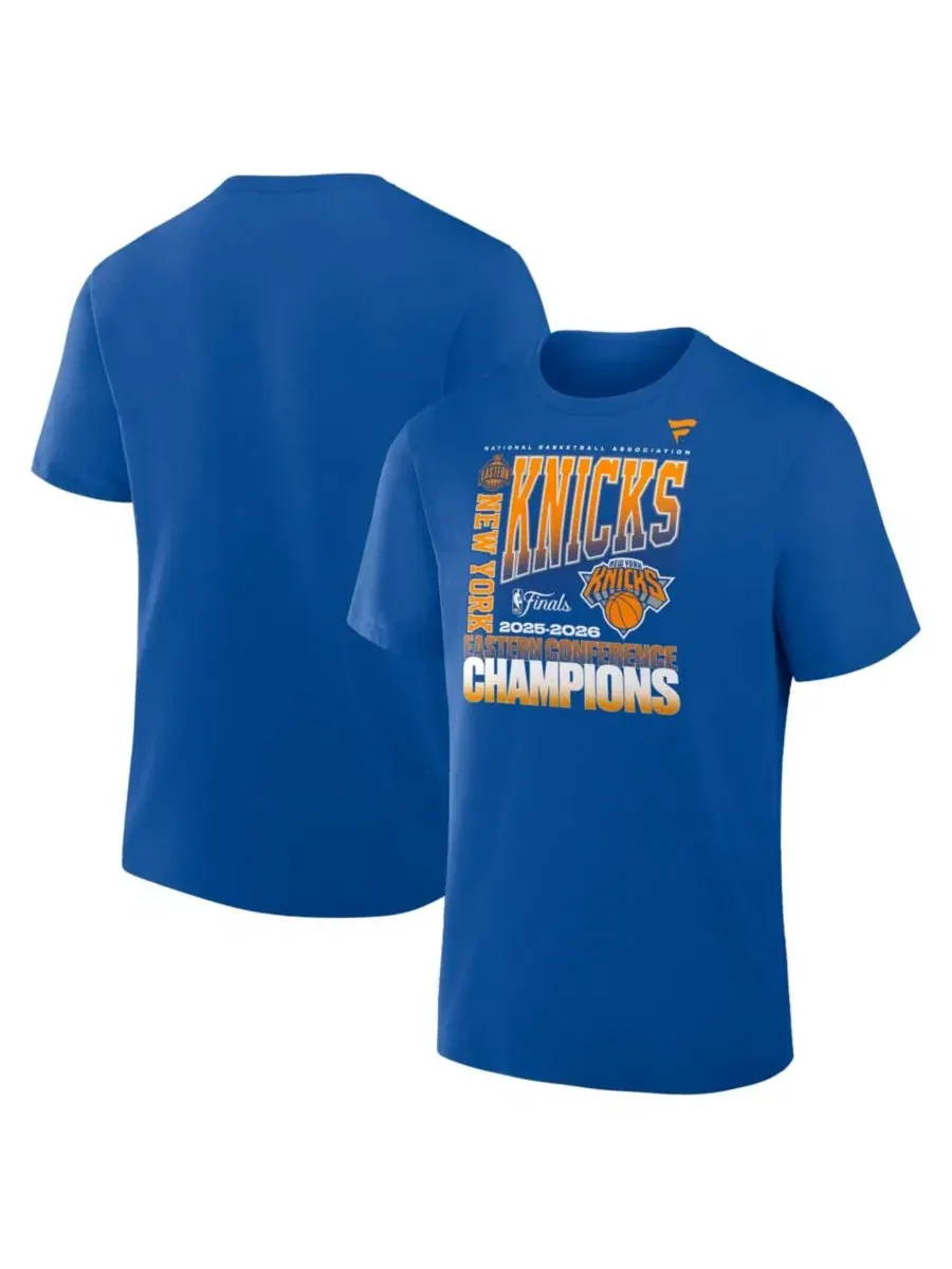 Футболка с длинным рукавом 2026 Eastern Conference Champions Stacked Block Fanatics — изображение 1 из 3, королевский