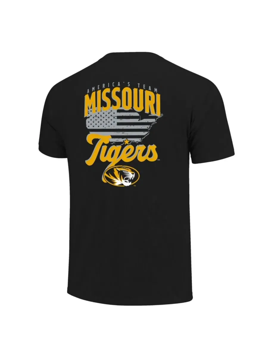 Футболка с принтом Missouri Tigers America's Team Image One — изображение 2 из 3, черный