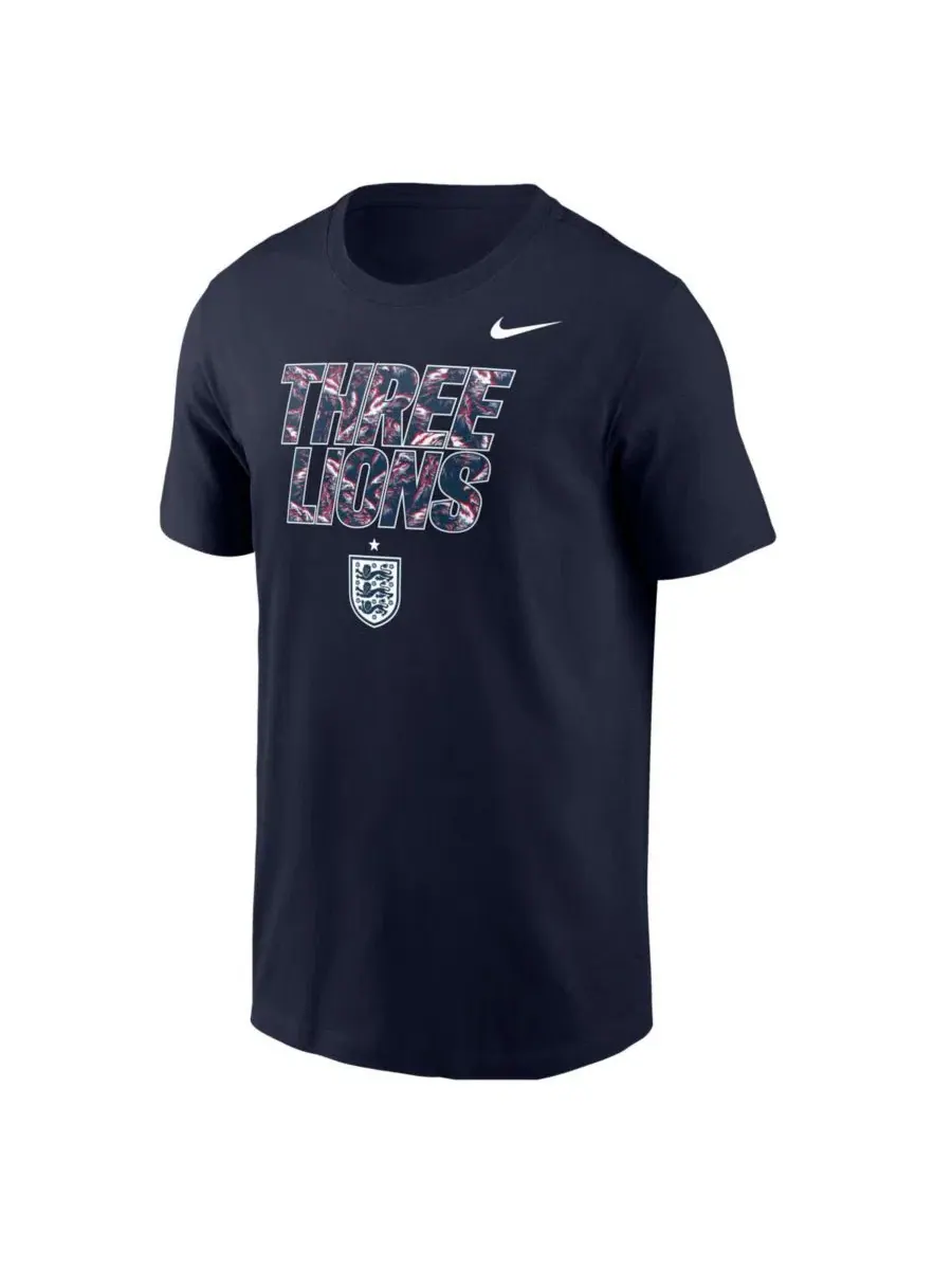 Футболка с принтом England National Team Nike — изображение 1 из 1, темно-синий