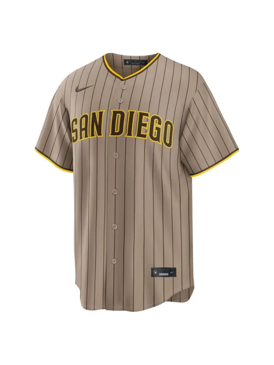Мужская реплика джерси Fernando Tatis Jr. Sand San Diego Padres Alternate Nike — изображение 2 из 5, хаки