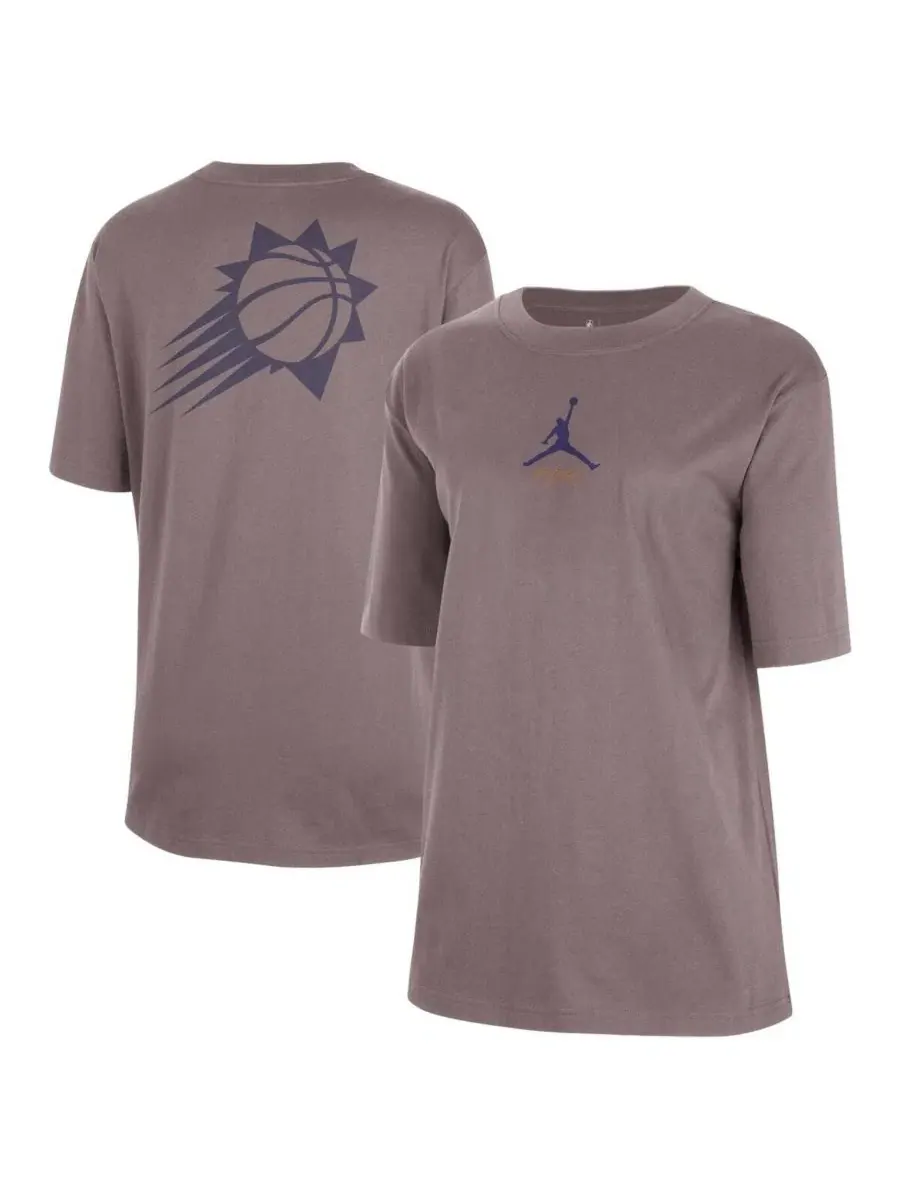 Футболка свободного кроя с принтом Courtside Statement Edition Jordan — изображение 1 из 3, темно-серый