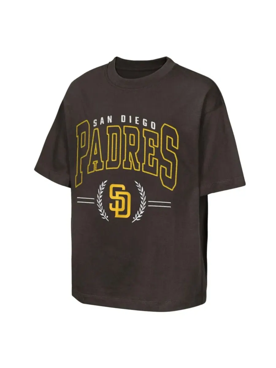 Футболка с длинным рукавом Premium World Class San Diego Padres Outerstuff — изображение 3 из 3, коричневый