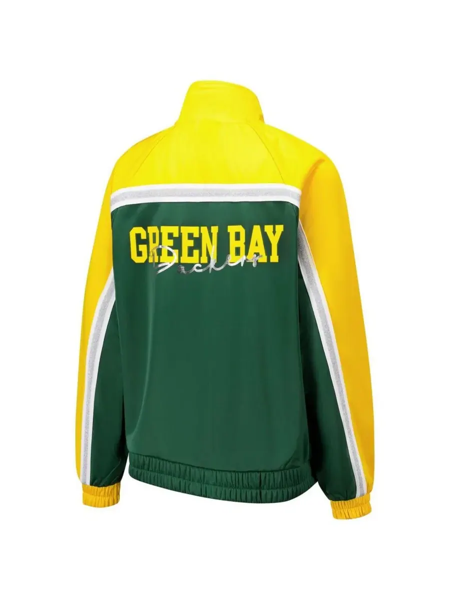 G-III 4Her by Carl Banks Женская спортивная куртка Green Bay Packers на молнии для послематчевой — изображение 3 из 3