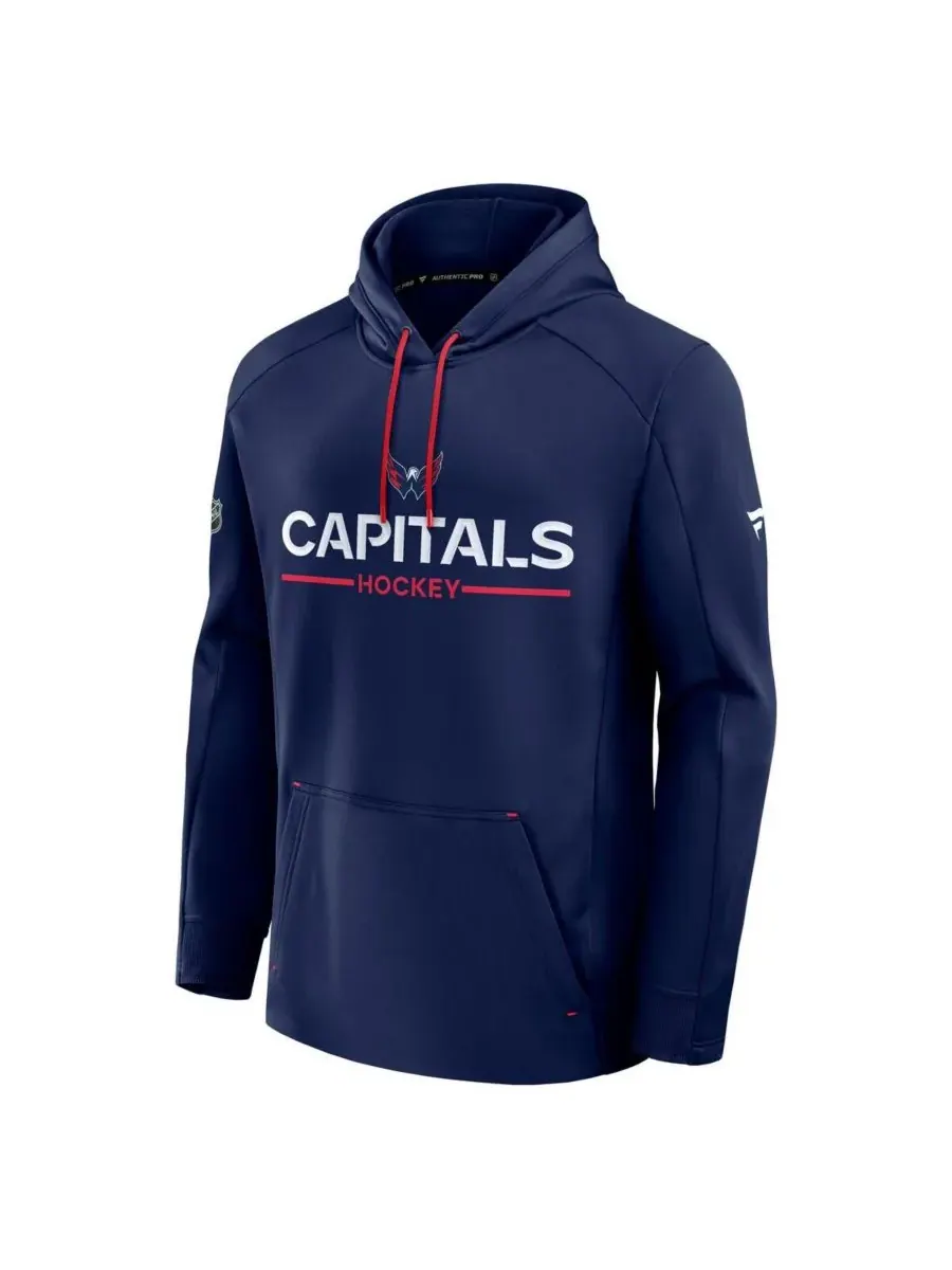 Fanatics Мужская темно-синяя толстовка Washington Capitals Authentic Pro Rink — изображение 3 из 3, темно-синий