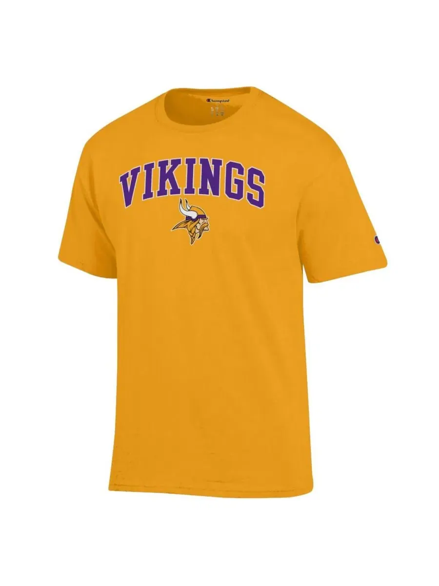 Футболка с принтом Arch Over Logo Minnesota Vikings Champion — изображение 3 из 3, золото