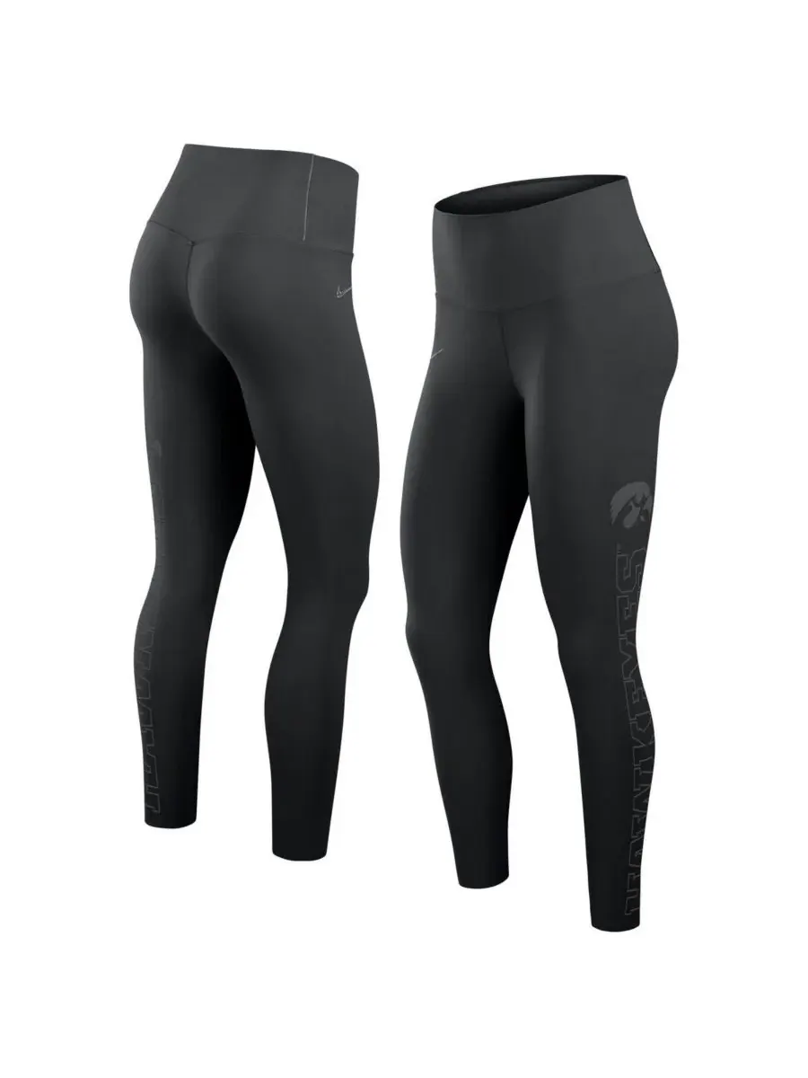 Nike Женские черные леггинсы Iowa Hawkeyes Zenvy Performance — изображение 1 из 4, черный