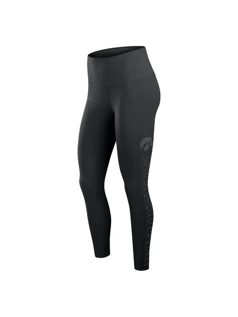 Nike Женские черные леггинсы Iowa Hawkeyes Zenvy Performance — изображение 2 из 4, черный