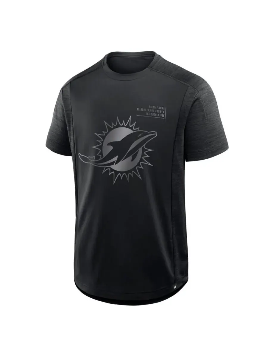 Fanatics Мужская черная футболка Miami Dolphins Deceptive Juke — изображение 2 из 3, черный