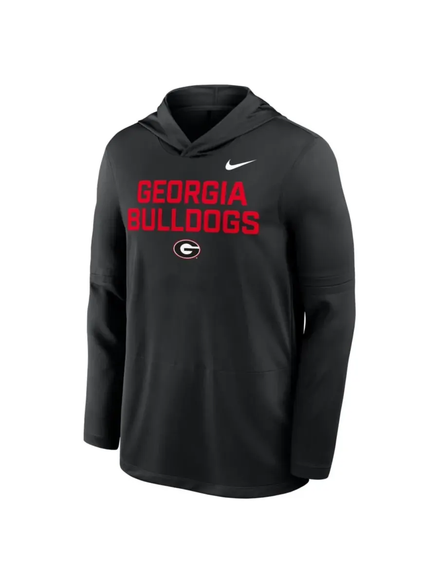 Nike Мужская черная толстовка с длинными рукавами Georgia Bulldogs 2025 Sideline Performance — изображение 5 из 5, черный