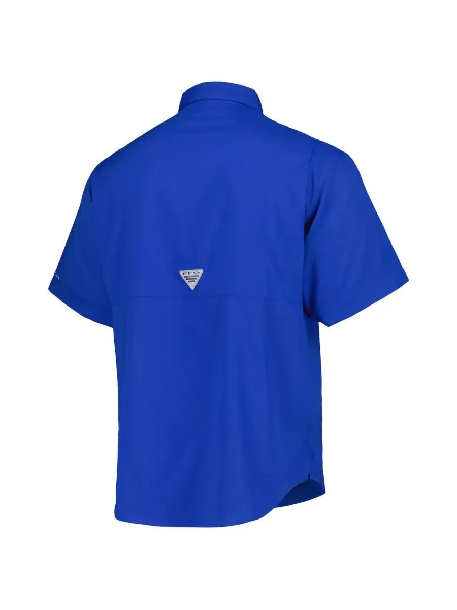 Мужская рубашка на пуговицах Royal Kansas City Royals Tamiami Omni-Shade Columbia — изображение 2 из 3, королевский