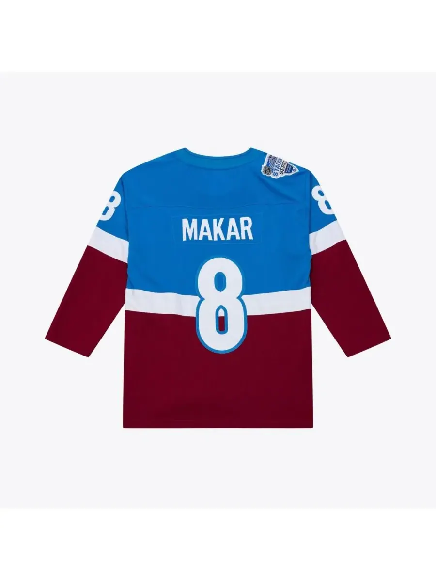 Мужская синяя майка Кейла Макара "Колорадо Эвеланш" сезона 2020 года "Power Play" Mitchell & Ness — изображение 5 из 5, синий