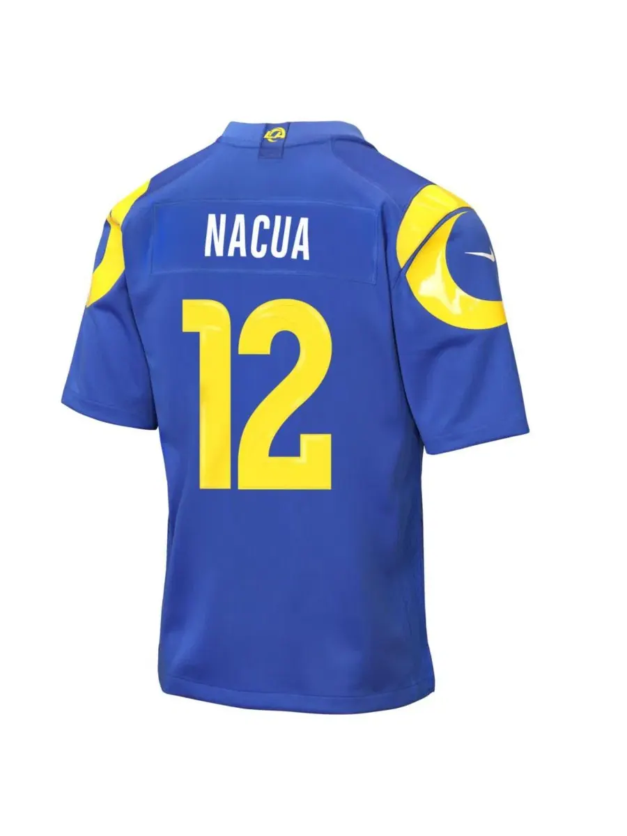 Большая детская и женская футболка Puka Nacua Royal Los Angeles Rams Nike — изображение 3 из 3, королевский