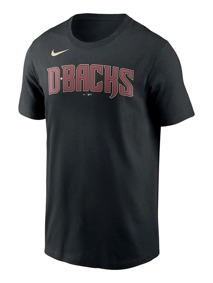 Мужская черная футболка с надписью Arizona Diamondbacks Team Nike — изображение 2 из 3, черный