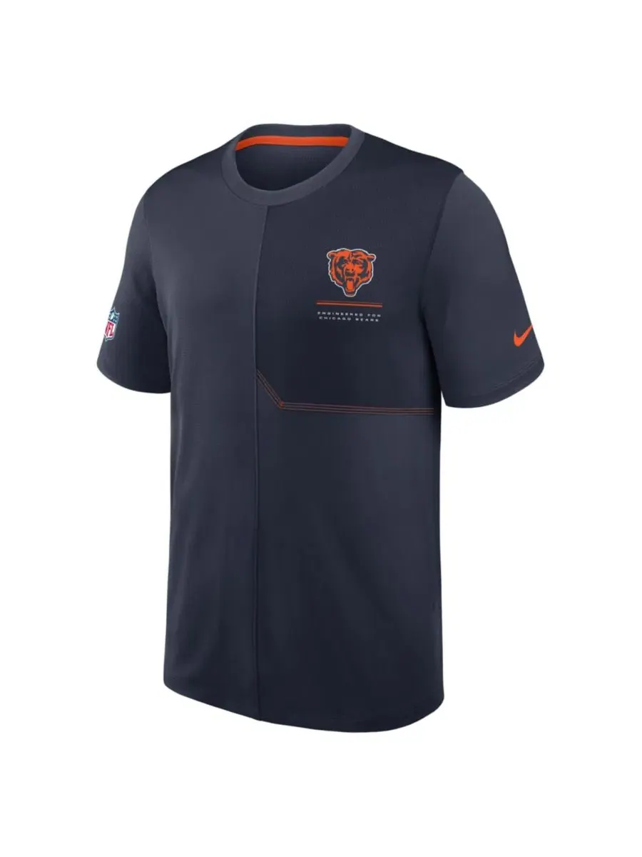 Футболка Nike с защитой от солнца Chicago Bears — изображение 2 из 3, темно-синий