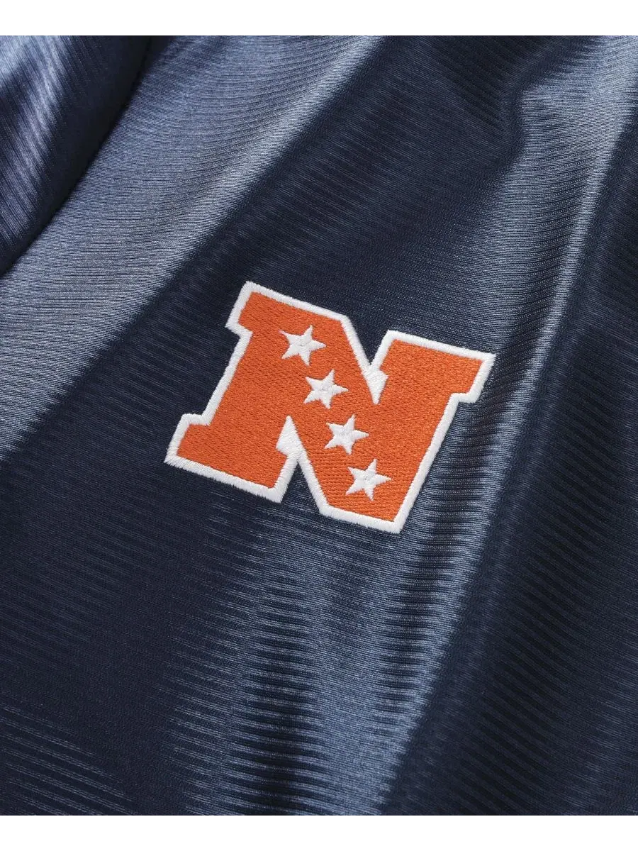 Футболка-джерси с V-образным вырезом Football x Football Navy Fanatics — изображение 4 из 5, темно-синий