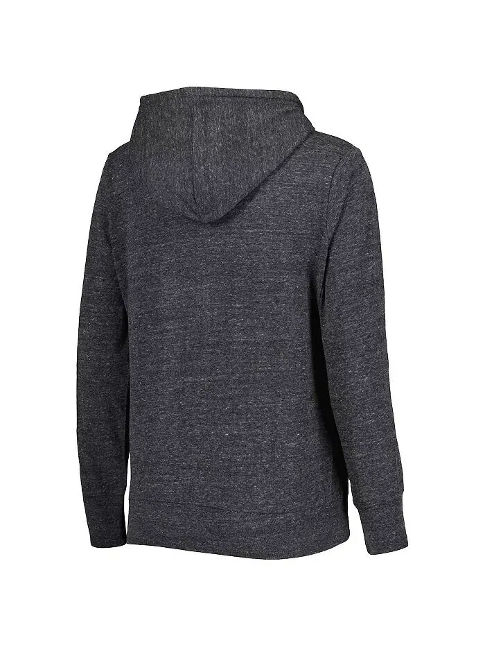 Женская черная толстовка с молнией во всю длину San Francisco Giants Training Camp Tri-Blend Touch — изображение 2 из 3