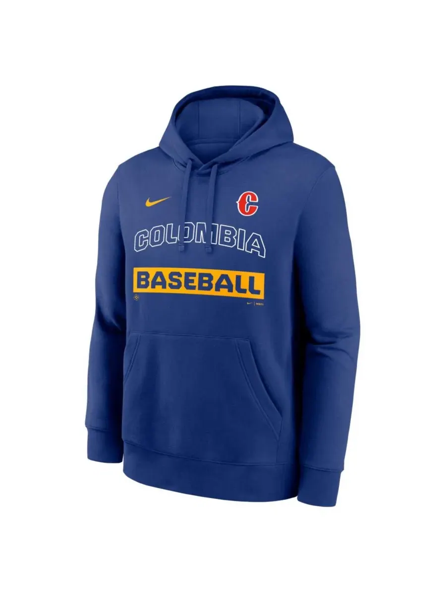 Худи Nike с флисом, с капюшоном и длинным рукавом, 2026 World Baseball Classic Club — изображение 2 из 3, королевский