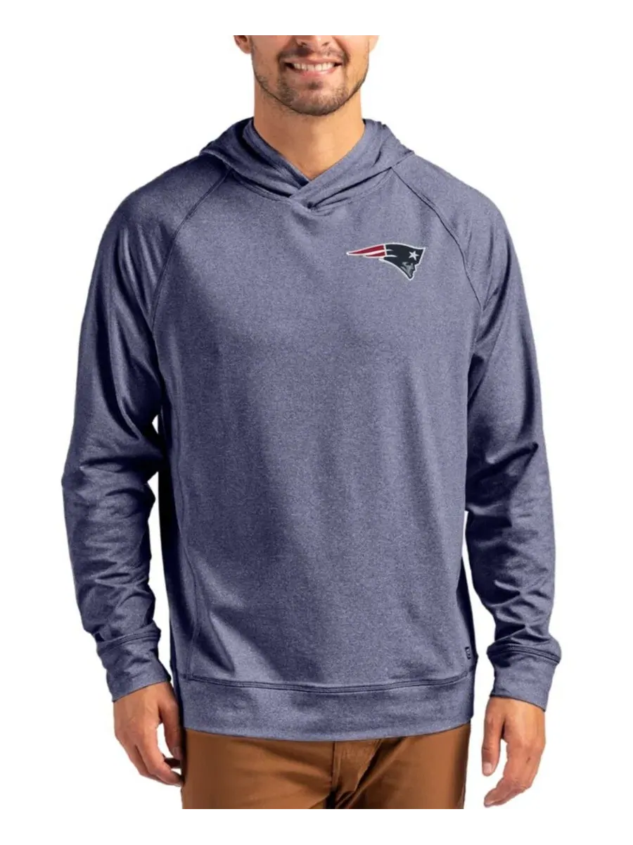 Пуловер-худи с регланом New England Patriots Adapt Knit Raglan Pullover Hoodie Cutter & Buck — изображение 3 из 4