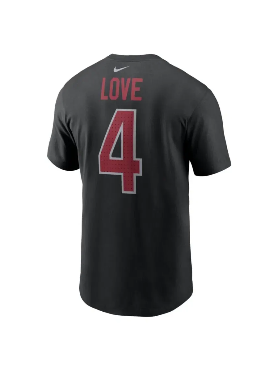 Футболка с длинным рукавом Jeremiyah Love Arizona Cardinals 2026 NFL Draft Nike — изображение 2 из 3, черный