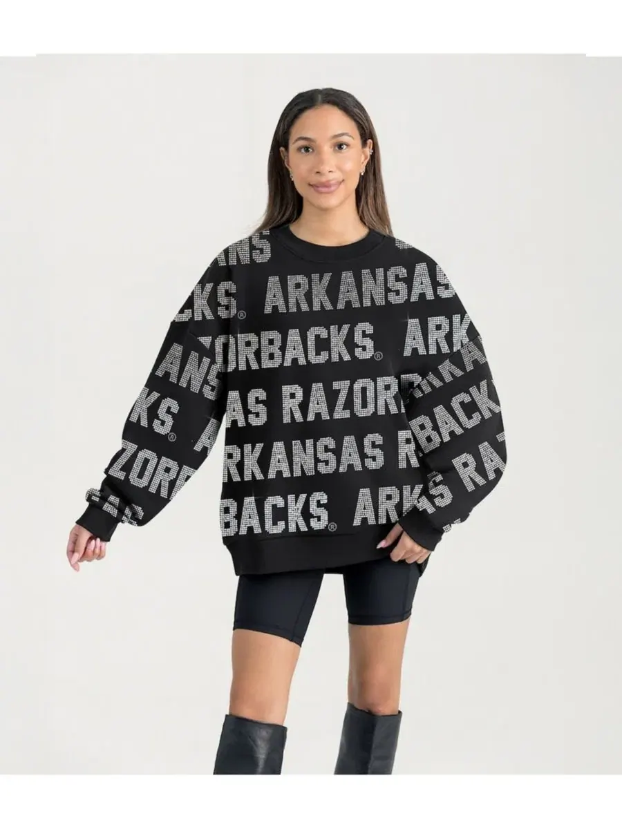 Свитшот с принтом Hype Era Arkansas Razorbacks Gameday Couture — изображение 1 из 5, черный