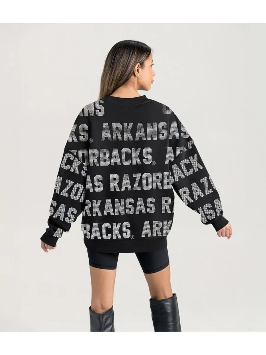 Свитшот с принтом Hype Era Arkansas Razorbacks Gameday Couture — изображение 3 из 5, черный