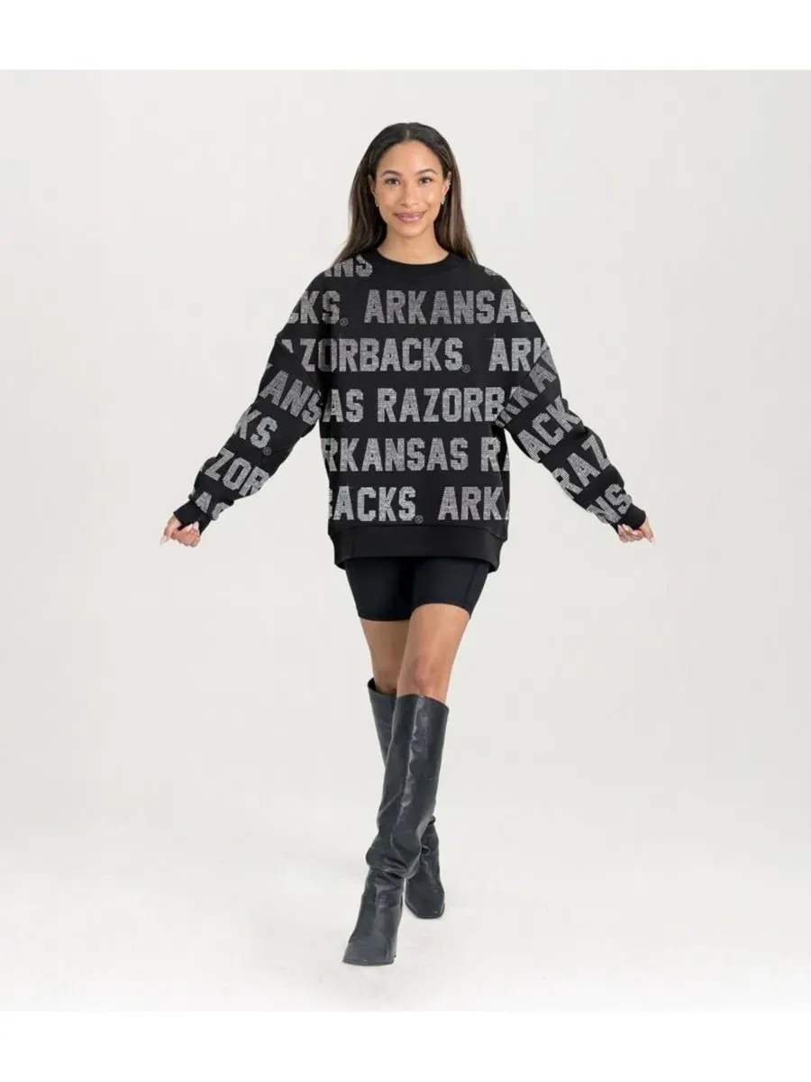 Свитшот с принтом Hype Era Arkansas Razorbacks Gameday Couture — изображение 4 из 5, черный