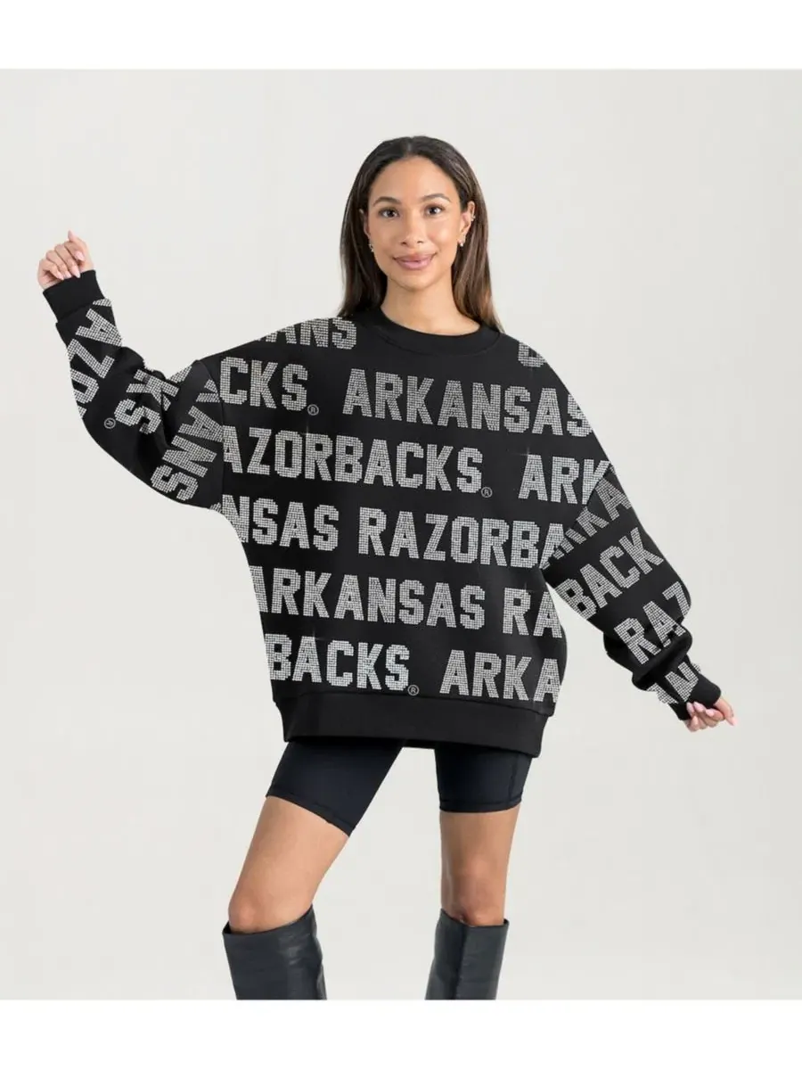 Свитшот с принтом Hype Era Arkansas Razorbacks Gameday Couture — изображение 5 из 5, черный