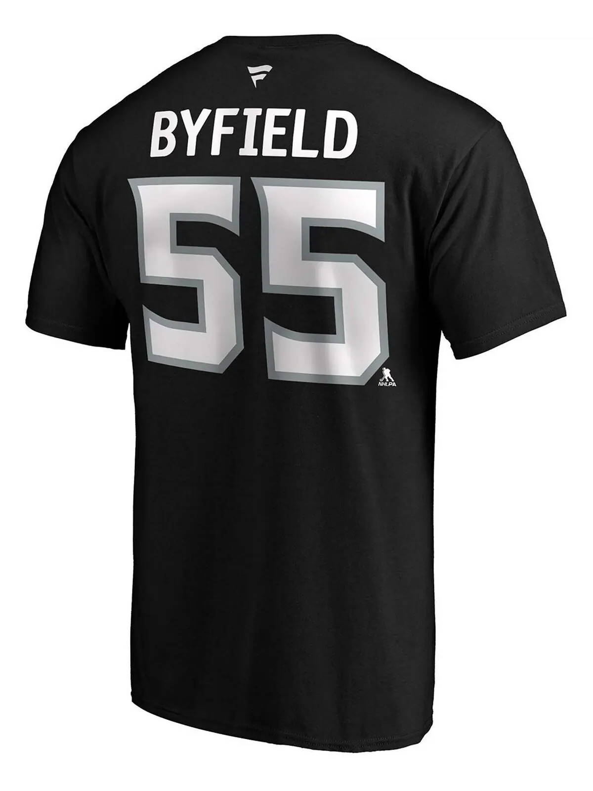 Мужская футболка quinton byfield black los angeles kings authentic с именем и номером стека Fanatics — изображение 3 из 3