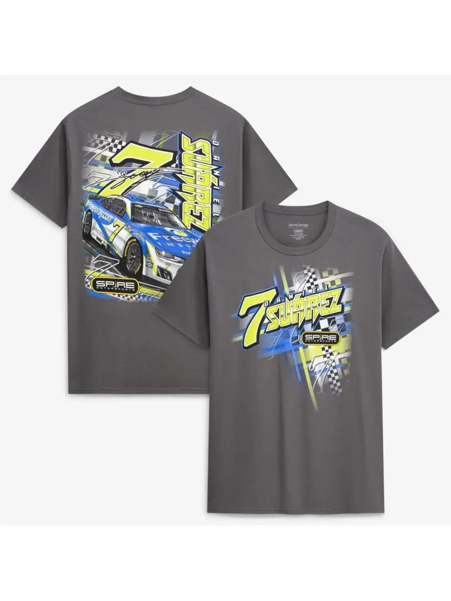Футболка с принтом Daniel Suarez 7 Freeway Insurance Spire Motorsports