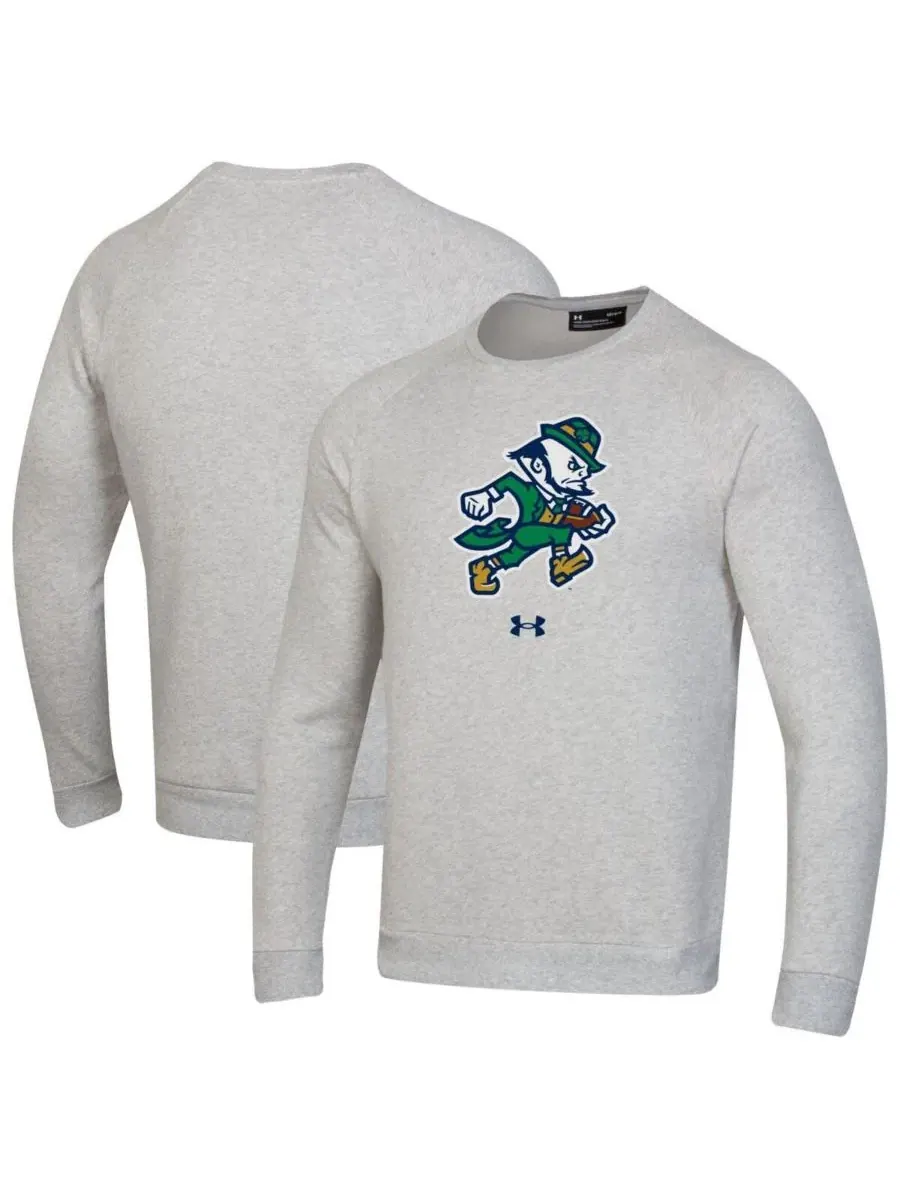 Свитшот с флисовой подкладкой и реглан-рукавами Leprechaun Rival Raglan Under Armour — изображение 1 из 3, серый