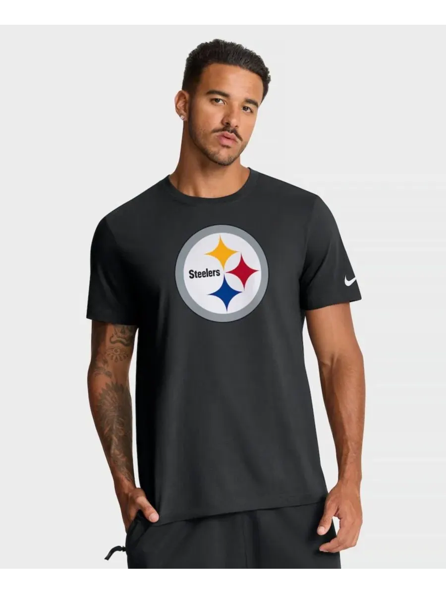 Футболка Nike Pittsburgh Steelers с принтом — изображение 1 из 3, черный