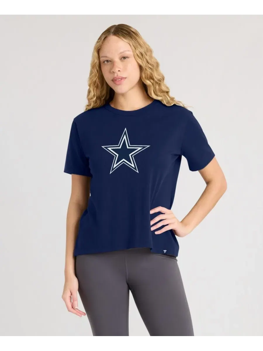 Футболка с принтом Dallas Cowboys Essential Legacy Fanatics — изображение 4 из 5, темно-синий