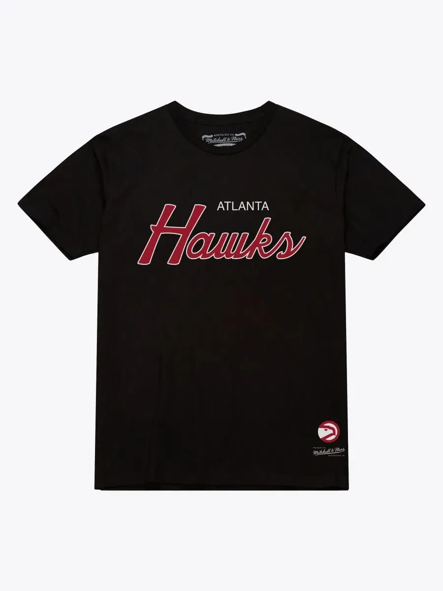 Футболка с длинным рукавом с принтом Vintage Wordmark Mitchell & Ness — изображение 1 из 2, черный